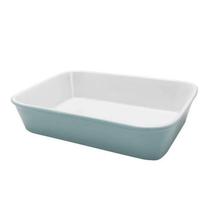 Travessa Refrataria De Porcelana 1L Retangular Pequena Blue - Oxford