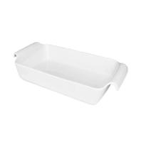 Travessa Refratária Oxford Fall Alça 1,5L Branco 33X18X6,5Cm