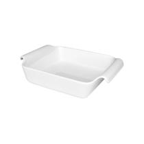Travessa Refratária Para Lasanha em Porcelana Branca Oxford