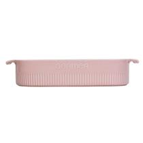 Travessa Refratária Retangular 30x21 Rosa 2,98 L Travessa Refratária Retangular 30x21 Rosa 2,98 L