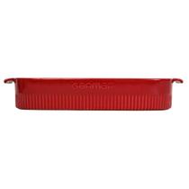 Travessa Refratária Retangular 37x26 Vermelho 4,9 L Germer