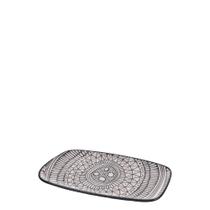 Travessa Ret Boho 20x1.5x9.5Cm Cerâmica Travessa Ret Boho 20x1.5x9.5Cm Cerâmica