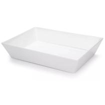 Travessa Retangular 2,2l Branca Servir a Mesa Salada Sobremesa Risoto Petisco Coza Travessa Retangular 2,2l Branca Servir a Mesa Salada Sobremesa Risoto Petisco Coza