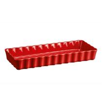 Travessa Retangular Canelada 15X36 Cm Vermelho Emile Henry