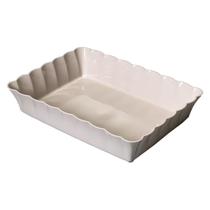 Travessa Retangular Canelatta Creme 22X14X6,5Cm - 1873