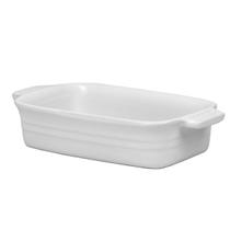 Travessa Retangular Cerâmica Branca Linha Évora - 500ml
