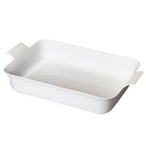 Travessa Retangular Com Alça LE CHEF 39,5X24,5X8,5Cm Branca