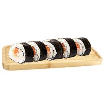 Travessa Retangular Comida Japonesa Sushi em Bambu 28x11 cm - MEK