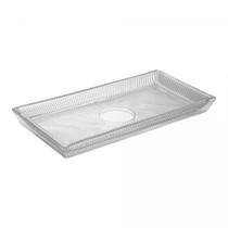 Travessa Retangular Cristal Lines 27cm - Wolff