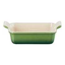 Travessa Retangular de Cerâmica Heritage 32 cm Bamboo Le Creuset