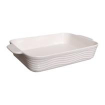 Travessa retangular de ceramica sandy 30 cm - hauskraft
