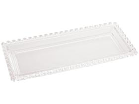Travessa Retangular de Cristal Coração 30x13x3cm - Lyor Travessa Retangular de Cristal Coração 30x13x3cm - Lyor