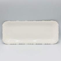 Travessa Retangular de Porcelana Durable Pocelain Alto Relevo 41cm x 17cm x 3cm - Wolff Travessa Retangular de Porcelana Durable Pocelain Alto Relevo 41cm x 17cm x 3cm - Wolff