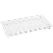 Travessa retangular de vidro Diamond Lyor 28,5x14,5x2