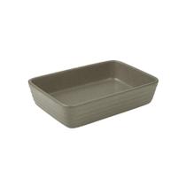 Travessa Retangular Em Cerâmica Verde G - Btc