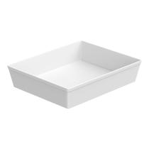 Travessa Retangular GN 1/2 33 cm Coza Uno Branco Travessa Retangular GN 1/2 33 cm Coza Uno Branco