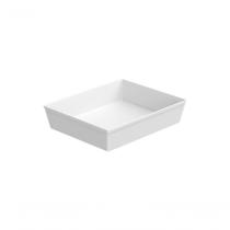 Travessa Retangular Gn 1/2 33 Cm Plástico Cor Branco Linha Uno Coza Branco Travessa Retangular Gn 1/2 33 Cm Plástico Cor Branco Linha Uno Coza Branco