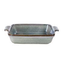 Travessa Retangular Jade em Cerâmica Verde 22x14x5cm 680ml - L'Hermitage
