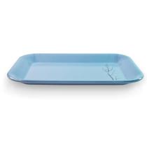 Travessa Retangular Linha Sakura Azul 25,5Cm - Ad. Travessa Retangular Linha Sakura Azul 25,5Cm - Ad.