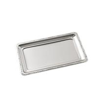 Travessa Retangular Média em Aço Inox para Servir Petiscos Travessa Retangular Média em Aço Inox para Servir Petiscos