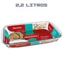 Travessa Retangular Vidro 2,2L Nadir Almoço Forno Freezer