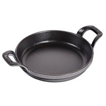 Travessa staub redonda em ferro fundido cinza grafite 16cm 405095520