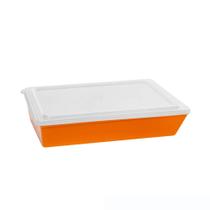 Travessa Stillo Com Tampa G 5L Tropical Laranja