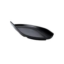Travessa Sushi Sashimi Barca Oval Melamina Preta 28 cm Travessa Sushi Sashimi Barca Oval Melamina Preta 28 cm