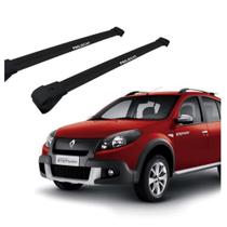 Travessa Teto Sandero Stepway Larga Preta (par) RN-4008 Projecar Travessa Teto Sandero Stepway Larga Preta (par) RN-4008 Projecar