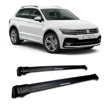 Travessa Tiguan Sem Teto Solar até 2017 Larga Preta VW-125 Projecar Travessa Tiguan Sem Teto Solar até 2017 Larga Preta VW-125 Projecar