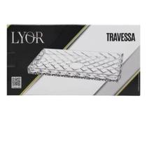 Travessa Vidro Cristal Bandeja Porta Bolo Petiscos Doces