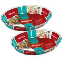 Travessa Vidro Marinex Assados e sobremesas 1,6L Nadir 2Un