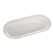 Travessa Vidro Oval de Cristal Pearl 30cm x 15cm x 2cm - Wolff