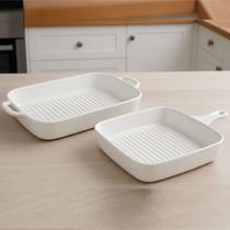 Travessas Petisqueiras Assadeiras Cerâmica Servir Kit 2pçs Travessas Petisqueiras Assadeiras Cerâmica Servir Kit 2pçs