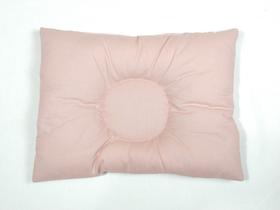 Travesseirinho para bebe Menina Rosê rosa envelhecido Tecido 100% Algodao com Furinho para cabeça Travesseirinho para bebe Menina Rosê rosa envelhecido Tecido 100% Algodao com Furinho para cabeça
