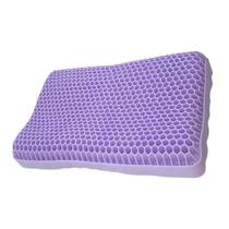 Travesseiro 3D GEL Elastico Macio COR Roxa Supermedy