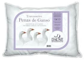 Travesseiro 50x70 100 Penas De Ganso Daune