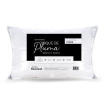 Travesseiro 90cm x 50cm King Extra Macio Toque de Plumas Suporte Firme 180 Fios
