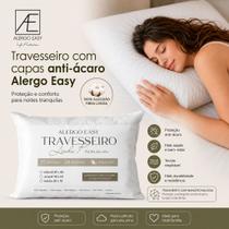 Travesseiro Alergo Easy com Capa Antiácaro 100 Algodão Fibra longa Antialérgico, Conforto e Proteção Total, Travesseiro Alergo Easy com Capa Antiácaro 100 Algodão Fibra longa Antialérgico, Conforto e Proteção Total,