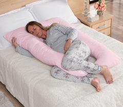Travesseiro Almofada Corpo Gestante Grávida Conforto + fronha retirável Confortável