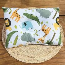 Travesseiro Almofada RN Bebê Anatômico Para Bebê Cabeça Chata