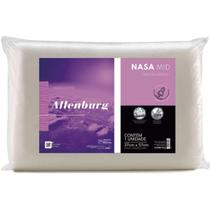 Travesseiro Altenburg Nasa Mid Viscoelástico Suporte Médio Antialérgico Antimofo 100 Algodão 57 cm x 37 cm