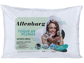 Travesseiro Altenburg Toque de Plumas Suporte Médio Branco Travesseiro Altenburg Toque de Plumas Suporte Médio Branco