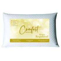 Travesseiro Alto 20cm de Altura Fibras Select Confortavel Regulavel com Ziper Travesseiro Alto 20cm de Altura Fibras Select Confortavel Regulavel com Ziper