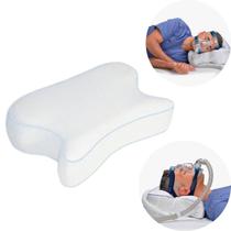 Travesseiro Anatomico Compacto Para Acomodar Máscaras Respiratórias De CPAP