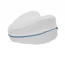 Travesseiro Anatômico Leg Pillow Branco Para Dormir / Espuma / Perna / Almofada De Apoio Para Dor De Quadril