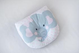 Travesseiro Anatômico Para Bebes De Bichinhos Elefante Rosa - Marcotex