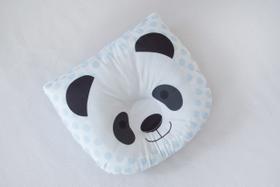 Travesseiro Anatômico Para Bebes De Bichinhos Panda Azul - MarcoTex