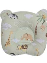 Travesseiro Anatômico para Berço, Carrinho de Bebê, Conforto, Estampas de Bebê