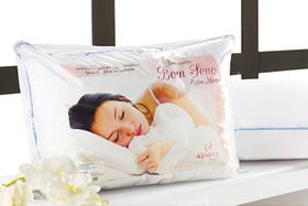 Travesseiro Anti Acaro, Anti Alergico e Lavavel em Fibra Siliconada - Travesseiro Bom Sono - Aquarela